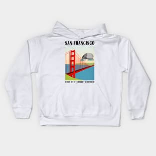 Star Trek - Travel Poster San Francisco Kids Hoodie